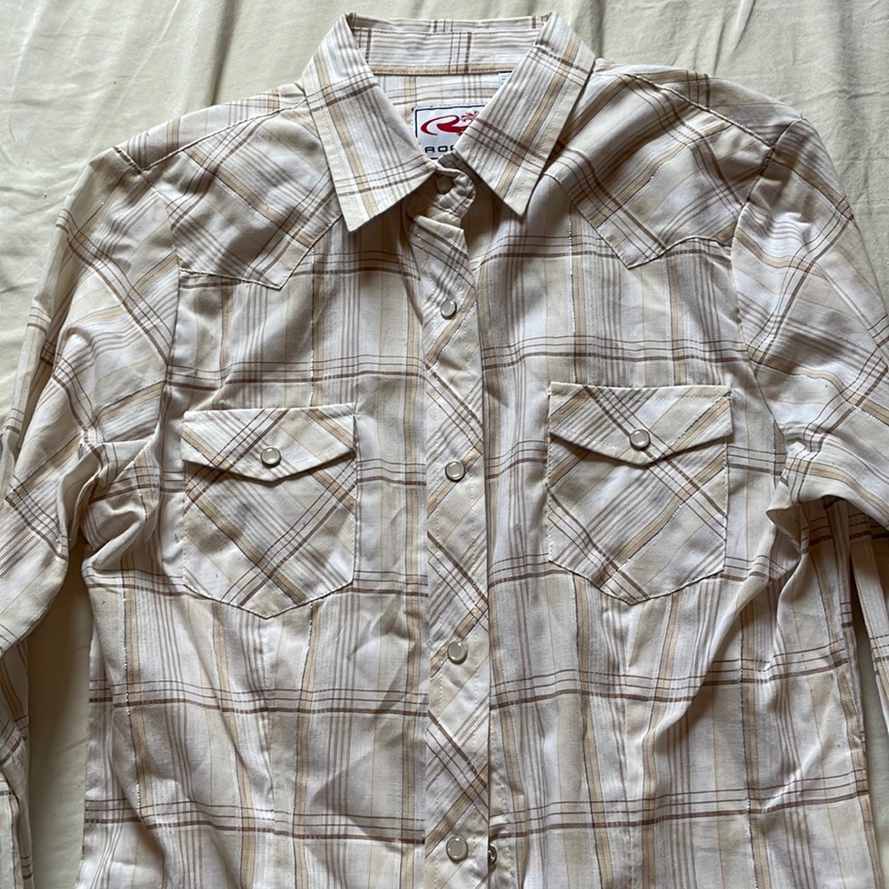 Western pearl snap long-sleeve shirt